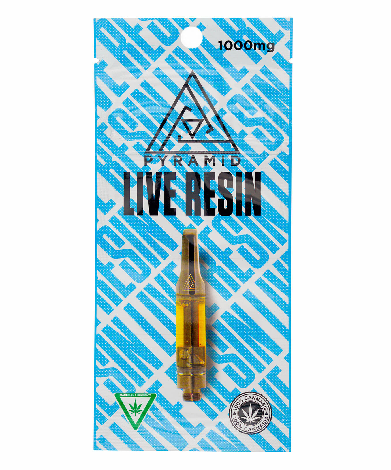 Pyramid Live Resin 1000 mg cannabis cartridge