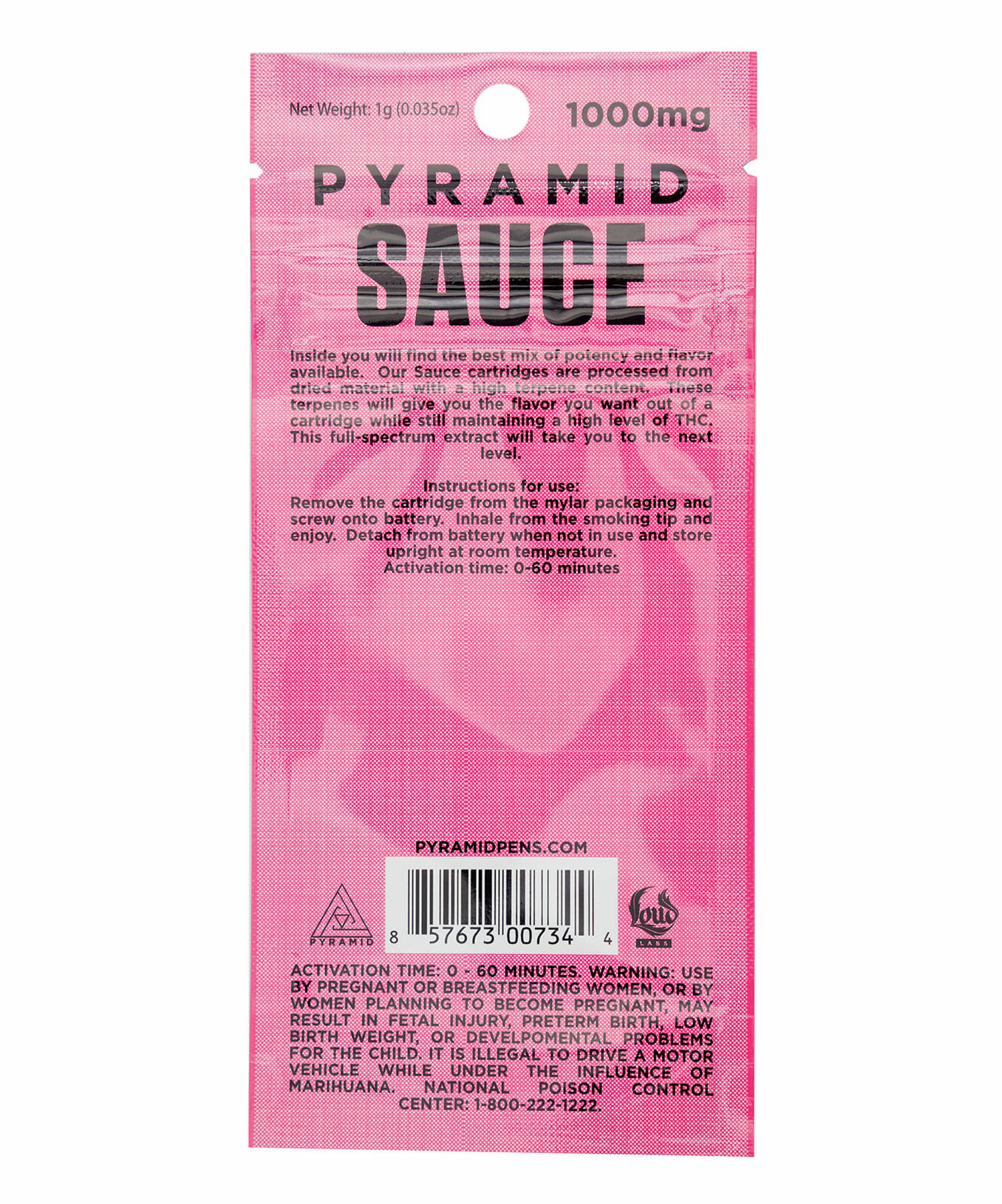 Pyramid Sauce Cartridge 1000 mg