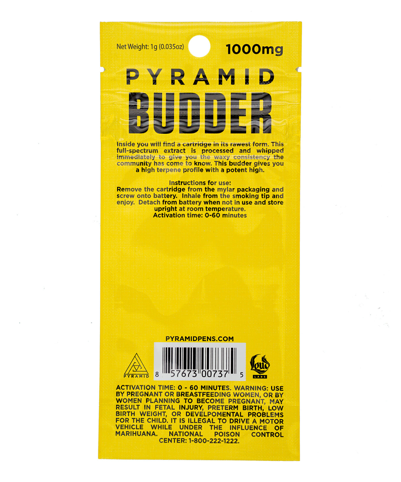 Pyramid Budder 1000mg