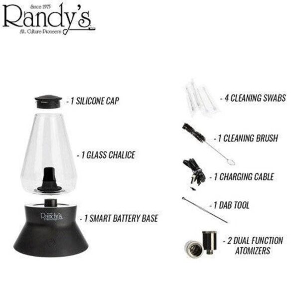 Randy's Loov Tabletop Weed Vaporizer and accessories