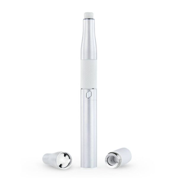 Puffco Plus Portable Dab Pen - Pearl with mouthpiece